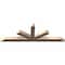 Ekena Millwork Saratoga Smooth Timber Gable Bracket, Douglas Fir, 96"W x 32"H x 5 1/2"D x 5 1/2"F, 8/12 Pitch GBW096X32X0606SAR00SDF - alternate 2